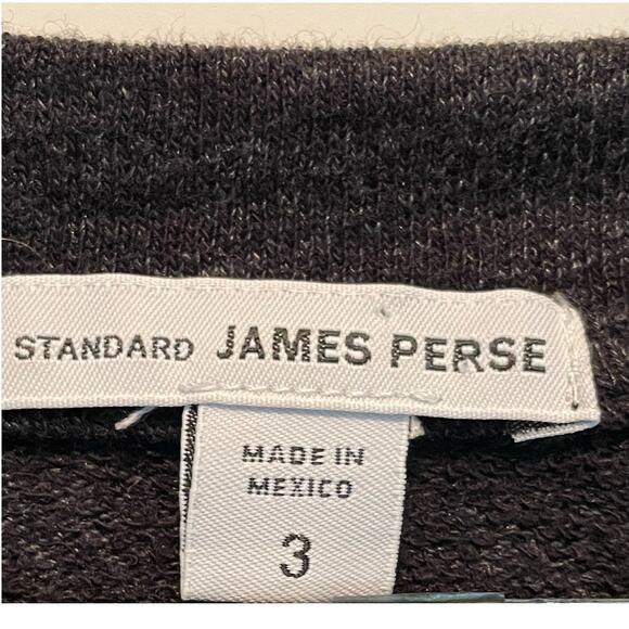 James Perse Drop Shoulder Cotton Blend Long Sleeve V-neck Knit Top - Picture 6 of 9